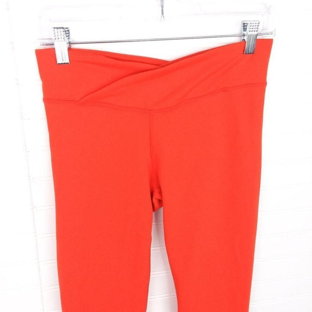 Fabletics Orange/Red Pull On Stretch Capri Legging - image 3
